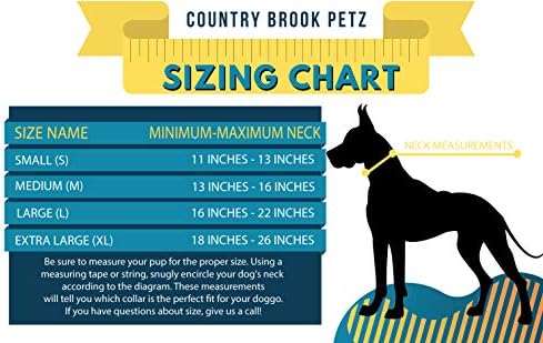 Дизайн Country Brook - Ярък избор на повече от 30 цвята - Найлонов нашийник за кучета премиум-клас с метална катарама