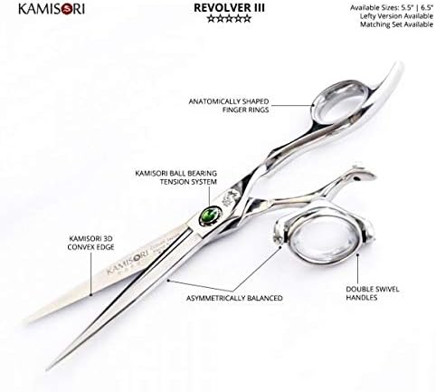 Kamisori Revolver 3-5,5 Професионални Ножици За Подстригване на Коса с Двоен Обрат за палеца - Оторизиран Дистрибутор на...