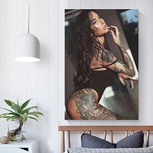 Гореща Сексуална Жена, Стенно Изкуство, Плакат с Татуировка, Модел татуировки, Стенно Изкуство, Начало Декор, Печат върху