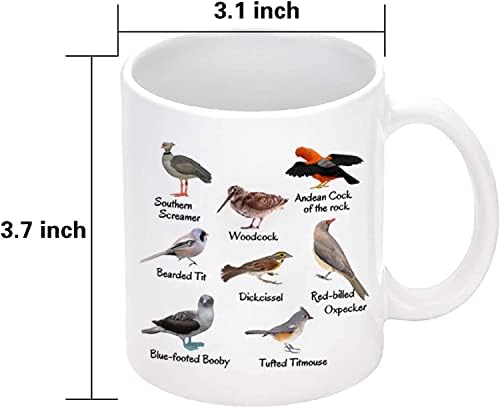 Забавна Кафе Стандартна Креативна Уникална чаша за любителите на птици tites за Мъже, Жени, Ново, Подарък за Рожден Ден