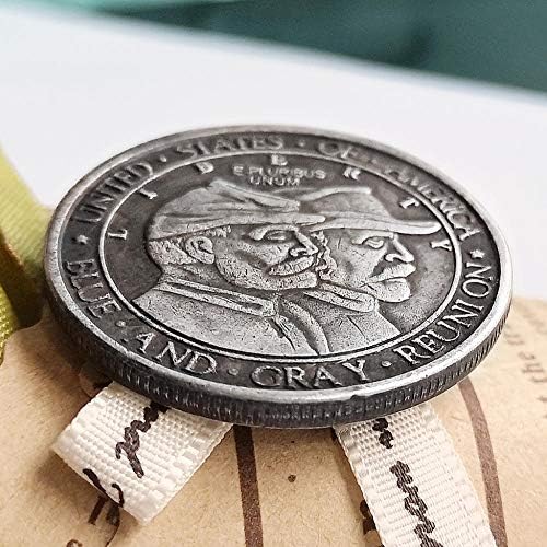 Изискана Монета 1863 г., Посветена на 75-та годишнина от битката при Гетисбърг, Монета в Полдоллара, Чуждестранни Монети, Стари монети, Изделия, Монети Идеален заместит