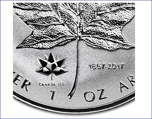 2017 Монета CA Canada Сребърен Канадски Кленов лист Reverse Proof 150 150TH Privy FIRST ИЗДАВА $5 PF69 NGC