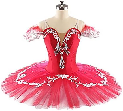 DSHDB Професионални Балетное рокля за момичета и жени за изяви, костюм на Балерина, палачинки за възрастни (Цвят: цвят