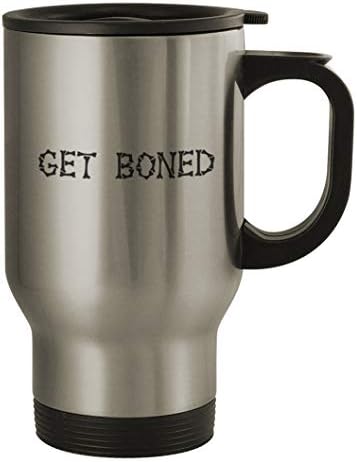 Get Boned 243 - Хубава Сребърна Пътна Чаша със Забавен Хумор, с Тегло 14 грама