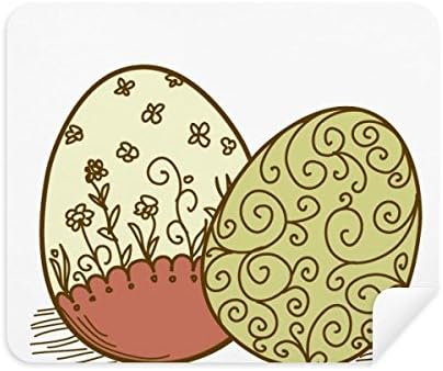 Великденски Фестивал Цвете Яйце Плат За Почистване на Екрана за Пречистване на 2 елемента Замшевой Тъкан
