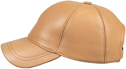 Бейзболна шапка Унисекс от естествена Кожа HATSQUARE Квадратна