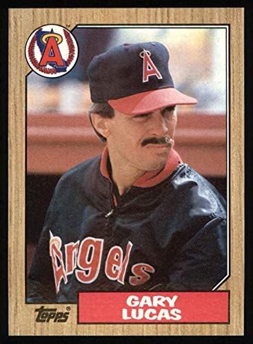 1987 Topps # 696 Гари Лукас Лос Анджелис Энджелз (Бейзболна картичка) Ню Йорк /MT Angels