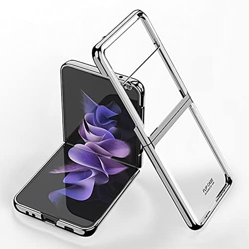 Fasser е Съвместим с Samsung Galaxy Z Flip Case 3 5G ултра тънък твърд КОМПЮТЪР със защита от удари, сгъваем екран със
