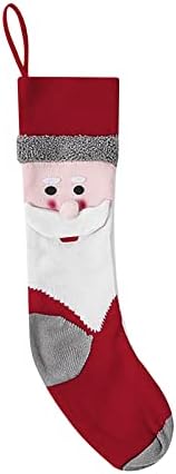 Коледни Чорапи, 18Големи Коледни Чорапи, Дядо Коледа, Снежен човек Пингвин за Декорация за Дома За Партита, Подаръци