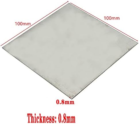 GOONSDS Титановая лист плоча Ta2 Метал Титан е Подходящ за космическата индустрия, 100 mm/3.9 инча × 100 mm/3.9 инча,
