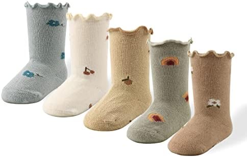 PESAAT Памучни Чорапи За Новородени Момчета, Пролетно-Есенни Чорапи за Бебета, Нескользящие Чорапи за малки Деца, Момичета 0-3 Години