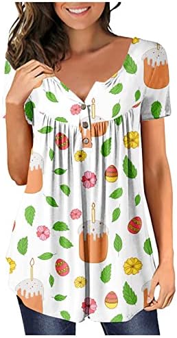 Великденски Ризи за Жени, Тениска с Изображение на Привлекателен Заек, Модни Блуза-Туника, Тениски, Свободни Блузи с