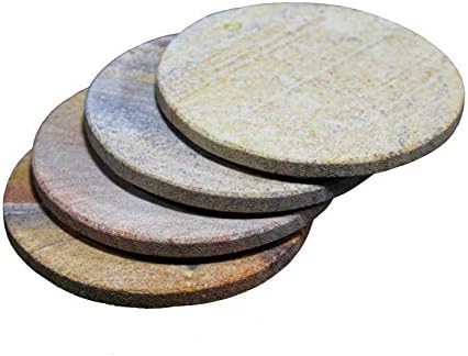 Набор на каботажните KLEO от естествен камък Рейнбоу - Естествен Влагопоглощающий, Уникален Набор от Каботажните за маса