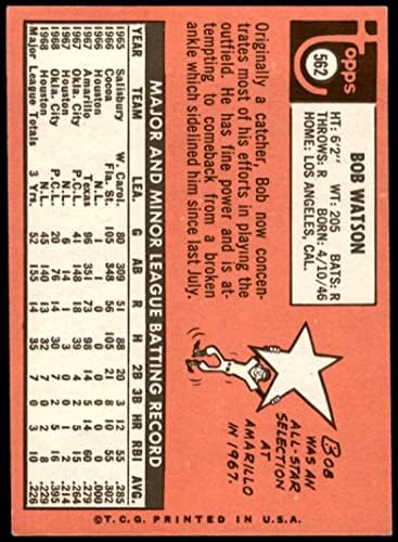 1969 Topps 562 Боб Уотсън Хюстън Астрос (Бейзболна картичка) VG/БИВШ Астрос