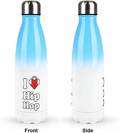 Обичам Хип-Хоп 17 унции Спортна Бутилка за Вода От Неръждаема Стомана С Вакуумна Изолация В Формата на Кола Множество