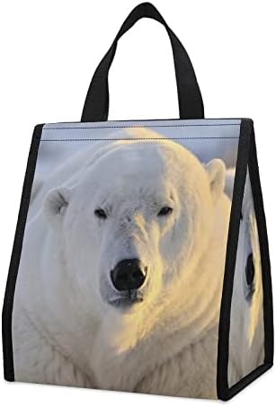 Изображението Полярната Мечка Обяд-Бокс Ice Cooler Чанта-Мъкна Самозалепваща Чанта за Преносим Работния Пикник