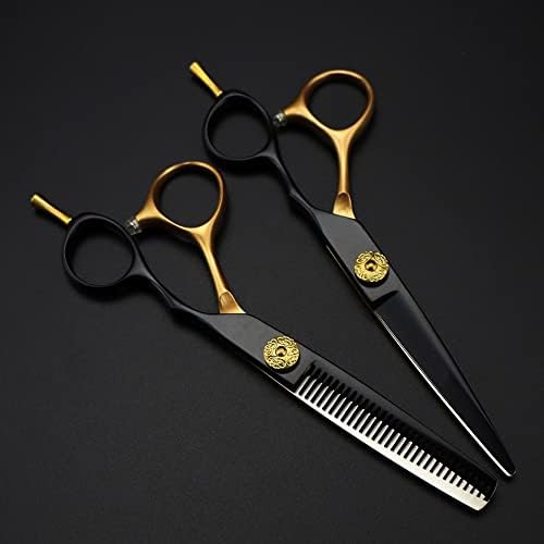 Ножица за подстригване на коса, 6 инча Професионални Японски ножица за подстригване на коса от стомана 440c от розово злато, филировочные фризьорски ножици, инструме?