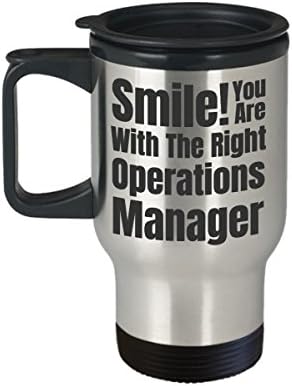 Утайка от Пътна чаша Operations Manager - Усмихнете се! Вие се обърна Към Правилния мениджър по операциите - Забавно Новост Birthday Tea Cup
