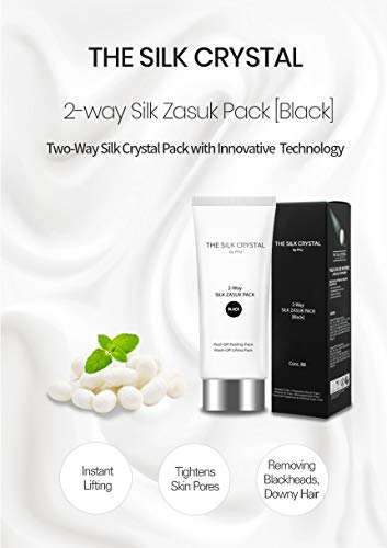 [THE SILK CRYSTAL] Двупластова КОПРИНА МАСКА ZASUK PACK [Black] Помага за премахване на Черни точки, себум и Vellus коса Корея богат на функции маска за лице премиум-клас