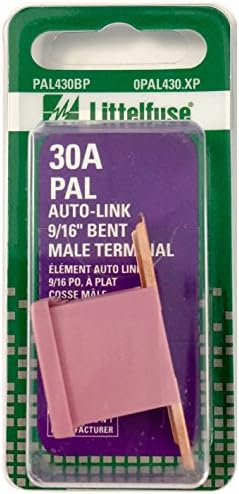 Littelfuse 0PAL430.XP PAL 9/16 Извити 32-Волтов 30-Амперный Кардированный предпазител Auto Линк