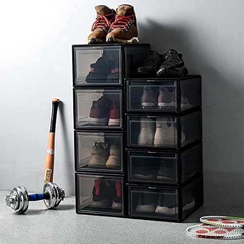Anncus Удебелена прозрачна кутия за обувки, пластмасова кутия За съхранение на обувки, Прахоустойчив Дисплей, Кутия за