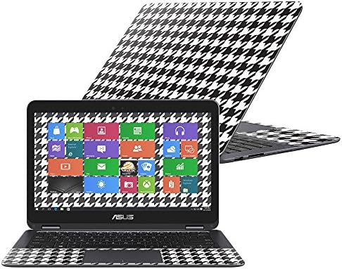 Корица MightySkins, съвместима с Asus ZenBook Flip UX360CA 13.3 ( г.) – Houndstooth | Защитно, здрава и уникална