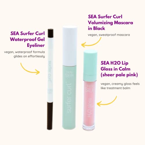 Комплект за грим Tarte Cosmetics Tarte Sea Сърфист Curl Clean, черна спирала, за да се придаде обем Sea Сърфист Curl