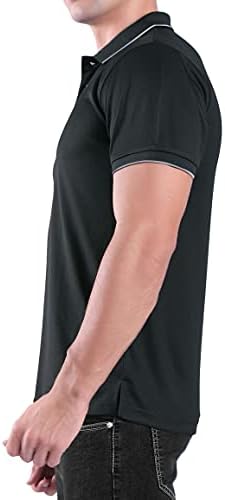 Мъжки ризи Поло LeeHanTon Quick Golf Slim Fit с Къс Ръкав, Ежедневни Спортни Тениски