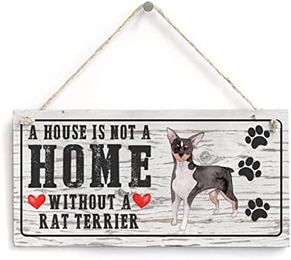 Дървена Табела с Пудел, Хумористичен Цитат, Къща Не е Къща Без Куче, Знак за любителите на животни, Селска Къща, Кънтри,