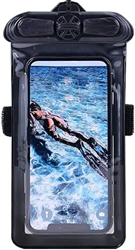 Калъф за телефон Vaxson, черен, съвместим с водоустойчив калъф Oppo R17, суха чанта [без защитни фолиа]
