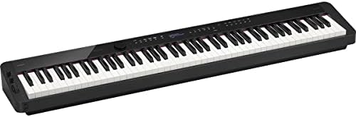 Casio PX-S3100 Privia 88-ключ клавиатура Цифровата клавиатура за пиано с докосване, Черен Комплект с Студийными слушалки