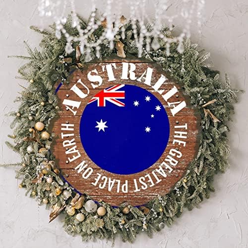 Венец на Входната врата, най-великите Места, на Земята Австралия Дървени Знаци Флаг на страната Австралия Дървени Стенни