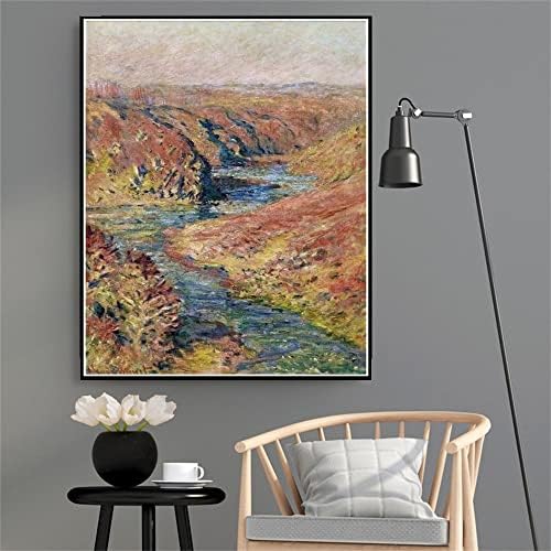 Картината Долината на Крез в Фресселинах на Клод Моне, 5D, Определени за Диамант Живопис за Възрастни и Деца, Занаяти,