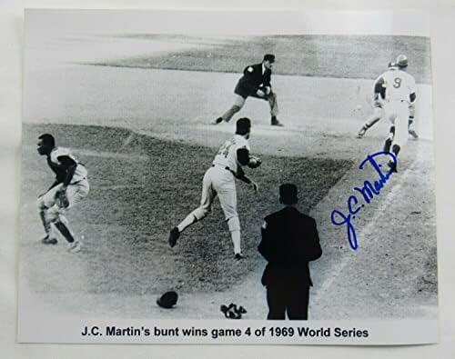 J. C. Martin Автограф с Автограф 8x10 Снимка на I - Снимки на MLB с автограф