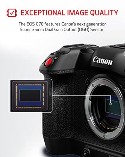 Кинокамера Canon EOS C70 RF 24-105 мм с Безплатен адаптор за закрепване EF-EOS R x 0.71
