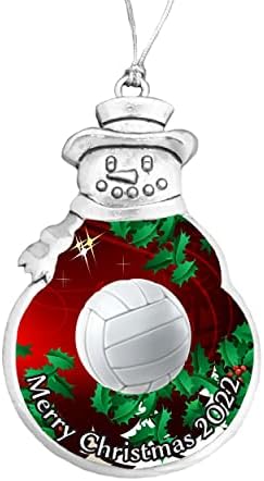 Волейбол Весел Коледен Орнамент Подарък Изберете Снежен Човек Снежинка Крушка (Snowflake)