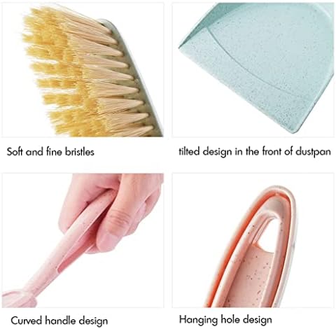 Мини Ръчна Метлата и Лъжичка за Боклук Разход Ергономичен Дизайн на Четка за зъби с Лъжичка и Набор от Четки за Почистване