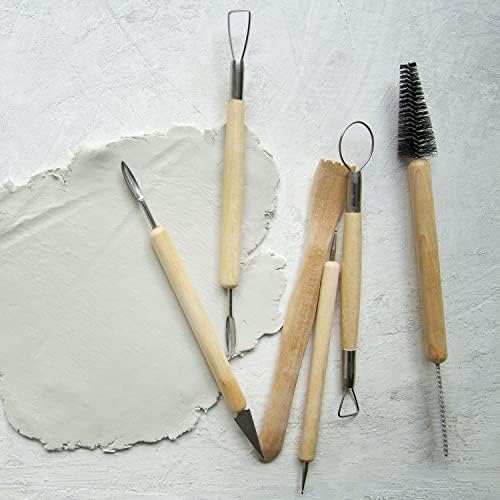 Инструменти за скулптура от керамика от глина: Набор от инструменти за деца и възрастни от глина за Въздушно-суха от