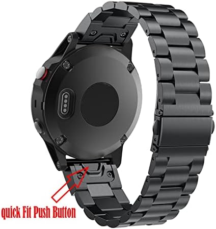 UMCNVV 26 22 20 мм и Каишка За Часовник Garmin Fenix 6 6X Pro 5 5X Plus 3HR Каишка От НЕРЪЖДАЕМА СТОМАНА Fenix6 Fenix5