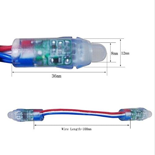 odlamp 50шт WS2811 Dream Промяна на цвета RGB Адресуемый led Пиксельный Струнен Лампа 12 мм Водоустойчив DC5V за Коледно