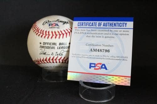 Бейзболен автограф с автограф Хойта Вильхельма Auto PSA/DNA AM48796 - Бейзболни топки С Автографи