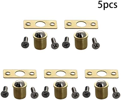 Bettomshin 5 бр. Месинг 0,43Диаметър на Топката Буталото Врата на Кабинета Чекмедже на Шкафа 11x33 мм (DXL) Химикалка