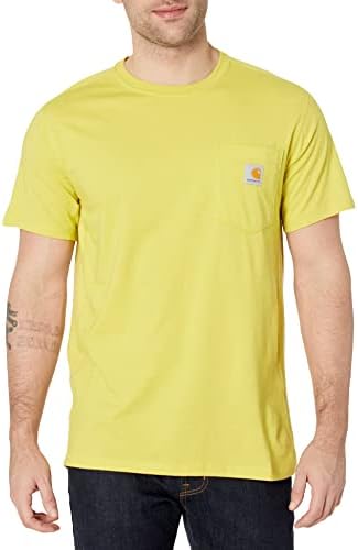 Мъжка риза Carhartt Force Свободно намаляване на Средното тегло с Къс ръкав и джоб