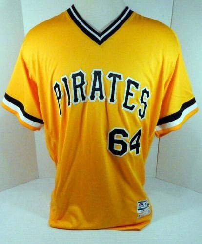 2018 Pittsburgh Pirates Тайлър Эпплер 64 Игра Излиза В Жълтата Фланелка 1979 TBTC - Използваните в играта тениски MLB