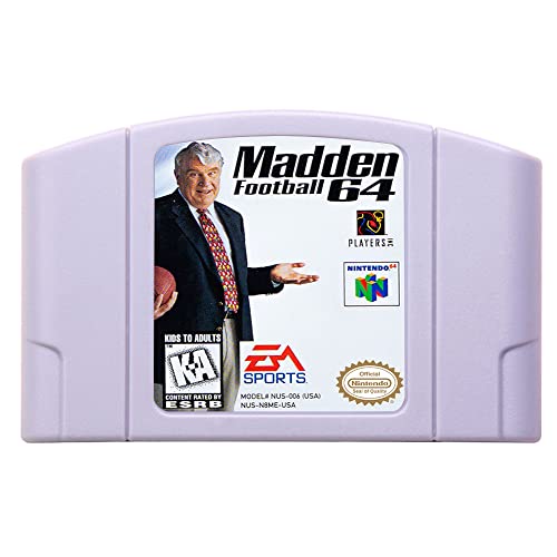 Нова Игра Касета N64 Мадън Football 64 Американската Версия NTSC За Игра на карти Конзола N64