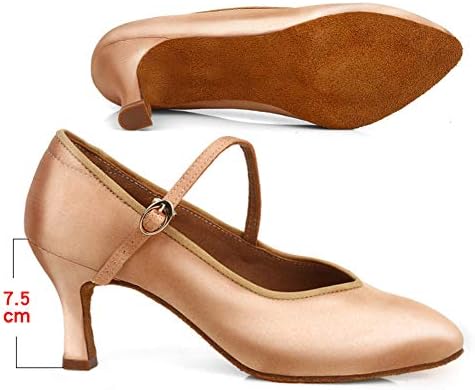 Женски обувки за латино танци HROYL за Танго Салса, Сватбени обувки-лодка за Балните Танци със затворени пръсти, Модел-KCBD1009