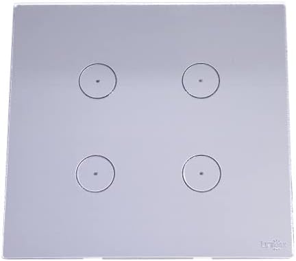 Сензорен прекъсвач 4 Подложки - Стъкло 4X4 Tok Сребристо Огледало