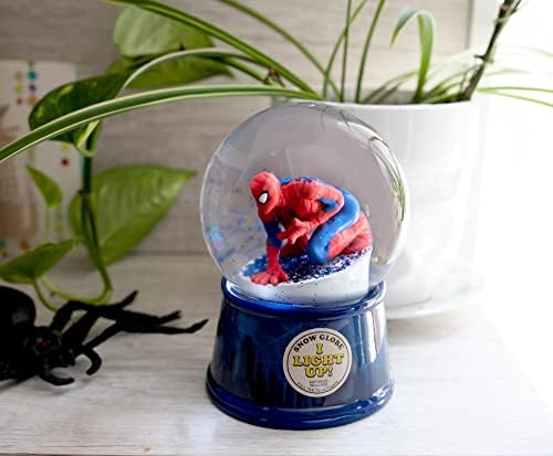 Светлинен Коллекционный Снежна Топка Marvel Spider-Man, New York Skyline с Подсветка