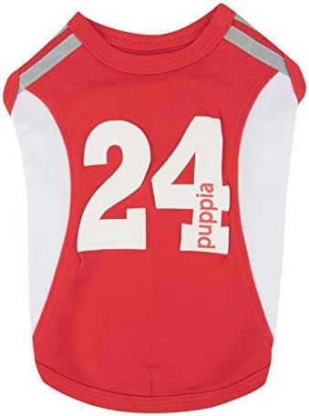 Puppia PARB-TS1516-RD-XL Червени Тениски за домашни любимци в стил freestyle, X-Large