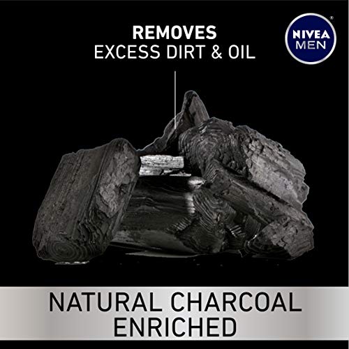 Средство за ДЪЛБОКО почистване на брадата и лицето на Nivea Men, богато на естествени дървени въглища, 3 опаковки на